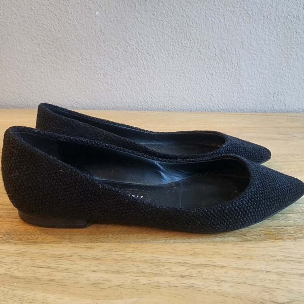 Theyskens Theory Shoes Womens Size 36 Pointed Toe Flats Made in Italy Textured